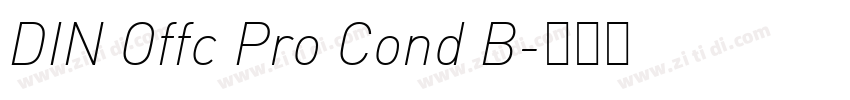 DIN Offc Pro Cond B字体转换